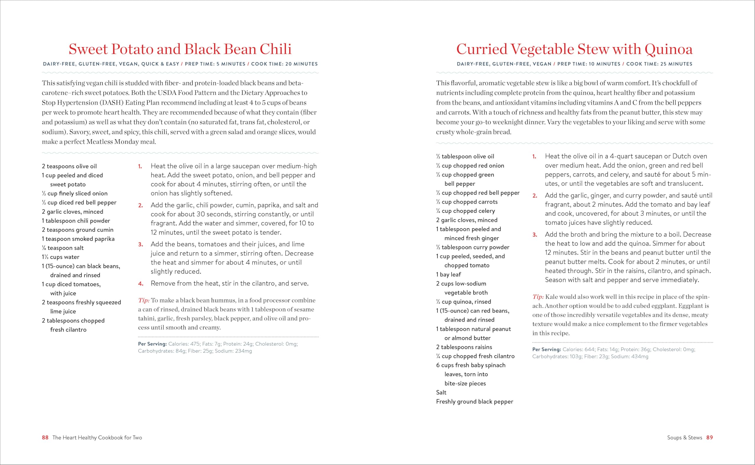 The Heart Healthy Cookbook for Two: 125 Perfectly Portioned Low Sodium, Low Fat Recipes