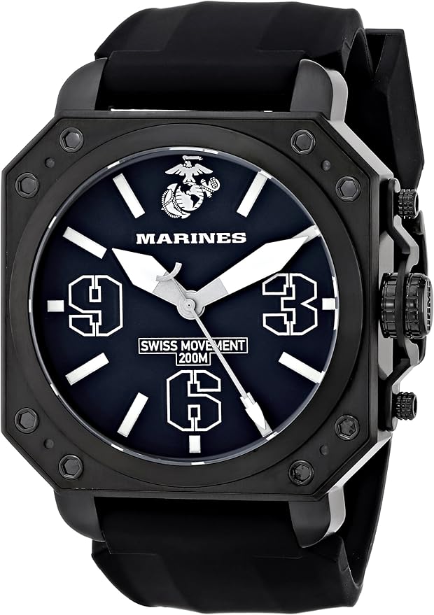 USMC Wrist Armor Men's 37WA015701A United States Marine Corps Watches