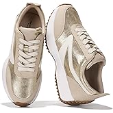 Project Cloud Womens Sneakers - Memory Foam Insole and Lightweight Spring Shoes - Non-Slip Lace Up Trendy Shoes - Fashion Sneakers for Women 2026 (Serena)