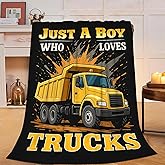 Truck Blanket Trucks Gifts for Boys Kids Throw Blanket Soft Cozy Fleece Fuzzy Plush Flannel Blankets for Women Girls Men Teens Adults 50"X40"