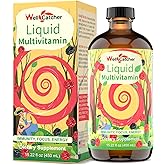 Liquid Multivitamins for Women Men: Daily Multi Vitamins Mineral Supplements for Adults Kids Support Health Immune Focus Energy Hair Growth Bones, Liquid Vitamins High Absorption with Measuring Cup