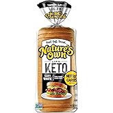 Nature's Own Life Keto Soft White Bread, Net 1 Carb Sliced White Non-GMO Keto Bread, 16 oz Loaf