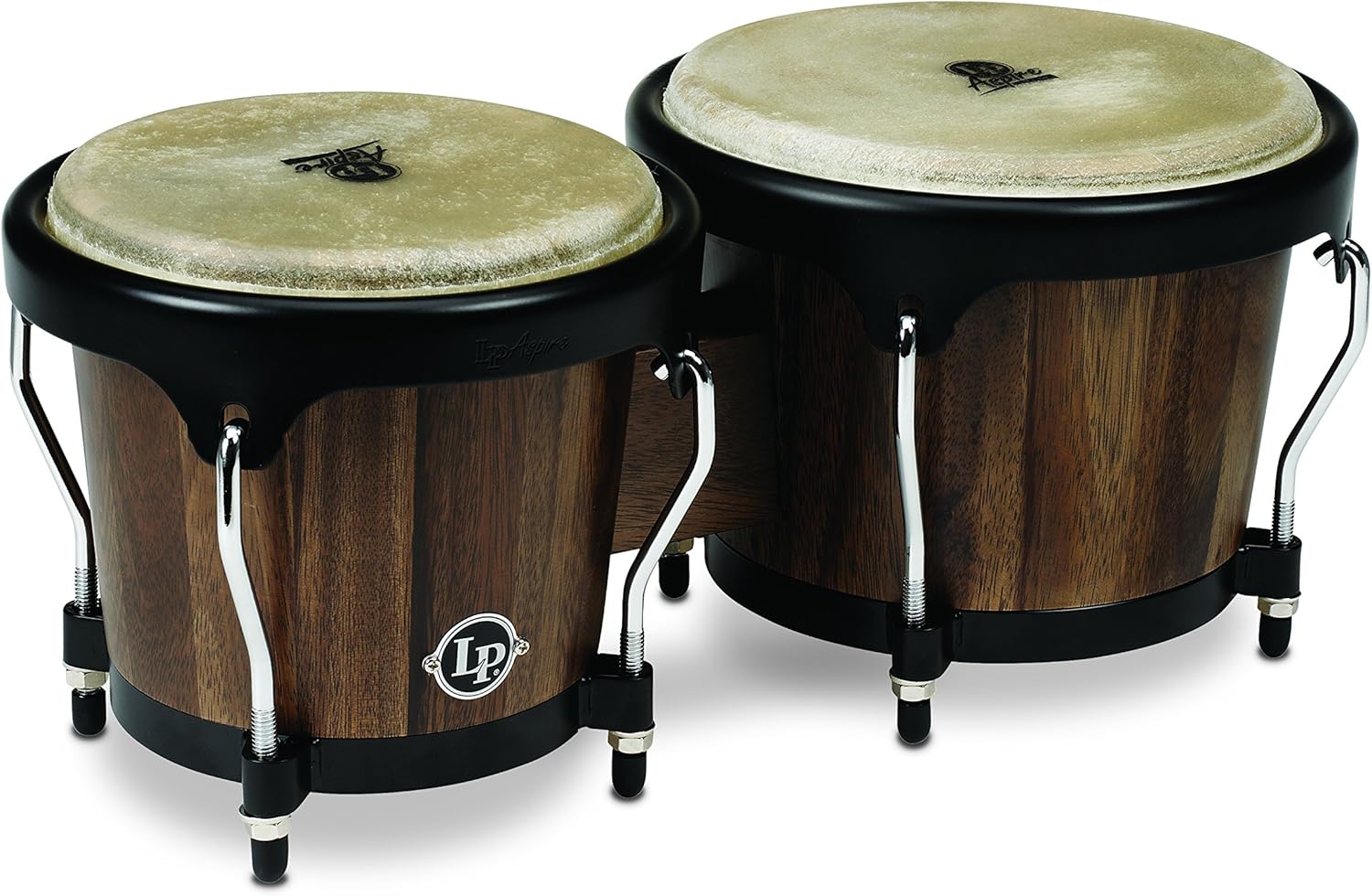 LP Latin Percussion LP810500 Bongo Aspire Walnut 6 3/4" + 8" LPA601SW Amazon.it Strumenti