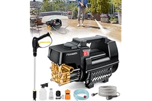 Pircaath Electric Pressure Washer, 2175 PSI High Power Pressure Washer, Corded Car Wash Machine with Adjustable Nozzle, 2.1 GPM Water Pressure Washer Gun, High Pressure Cleaner for Car, Home Cleaning