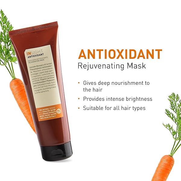 INSIGHT CLEAN BEAUTY ANTIOXIDANT REJUVENATING MASK WITH ORGANIC CARROT EXTRACT, VEGAN, 13.5 FL OZ