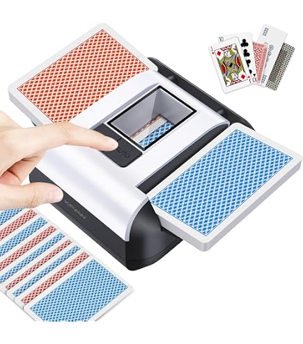 card shuffler for sleeved cards KPAW Automatic 1-2 Decks with Dual Modes better card grip Style:Mega Feraligatr MISMAGIUS Trick or Trade pack