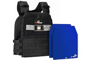 Amstaff Weighted Vest with Plates - Adjustable Weight Vests for Men & Women - Versatile Wearable Weighted Vest for Fitness Wo
