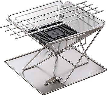 Amazon キャンピングムーン Camping Moon 焚火台 焚き火ゴト付き Mサイズ 3 4人用 収納バッグ付 Mt 035 Fta Camping Moon バーベキューコンロ 焚火台