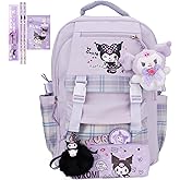 Juju Purple Kawaii Backpack - Cute Kawaii Stuff Mochila Kawaii - Cute Backpacks For Girls - Backpacks For School Girls - Cute Backpack For School (Pur)