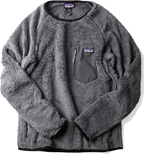 Amazon Co Jp Patagonia パタゴニア M S Los Gatos Crew メンズ レディース 長袖プルオーバー 長袖 ボア フリース 並行輸入品 グレー M 服 ファッション小物