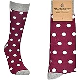 No Cold Feet Men’s Purple Dress Socks – Classic Soft Crew Dress Socks, All-Day Comfort for Work, Business or Weddings