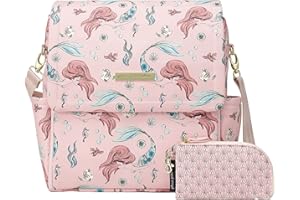 Petunia Pickle Bottom Boxy Backpack | Diaper Bag | Diaper Bag Backpack for Parents | Top-Selling Stylish Baby Bag | Sophisticated and Spacious Backpack for On The Go Moms | Little Mermaid