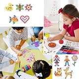 Tyrzol 15pcs Fuse Bead Pegboards Clear Animal Heart Shapes Craft Tray DIY view 6