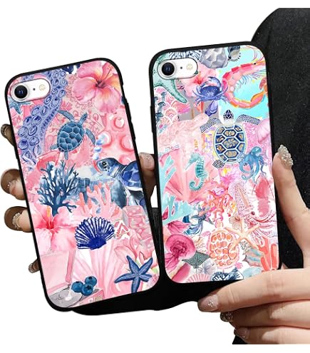 Amazon.com: Zrutru 2 Pack Cute Ocean Phone Case for iPhone SE 2022
