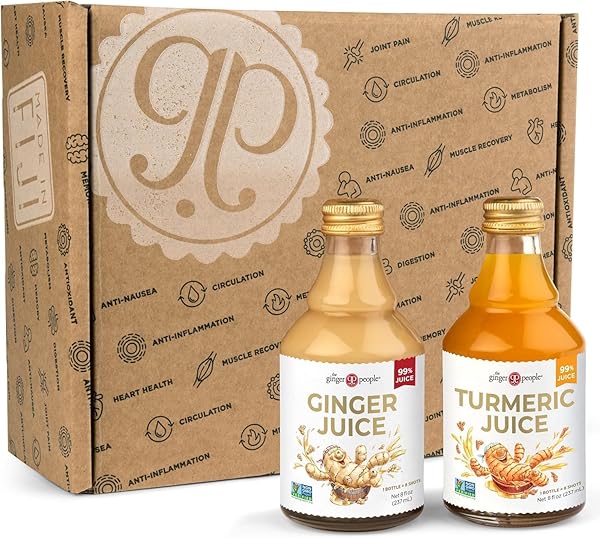 THE GINGER PEOPLE GINGER & TURMERIC JUICE SET...