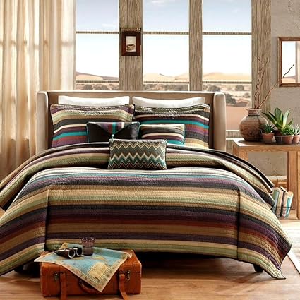 Amazon Com Home Style Southwest Turquoise Native American Quilt