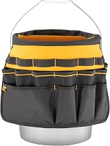 DeWalt Bucket Tool Organizer 37 Pockets Loops ToughCase Pocket view 8