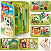 hahaland Busy Books for Toddlers 1-2 - Montessori Toddler Busy Board for 1 2 Year Old, 20 in 1 Quiet Book Educational Toddler