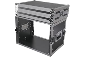 PROX LIVE PERFORMANCE GEAR ProX X-8UE 8U Deluxe Effects Rack Case 14 In Deep Rail to Rail