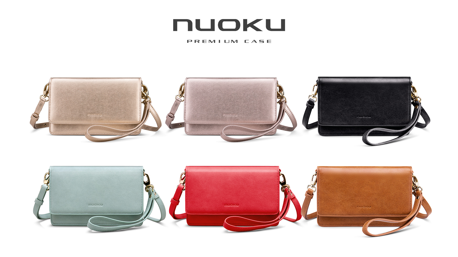 6 nuoku+Crossbody+Cellphone+Wallet+Wristlet