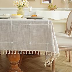 Alsoo Waterproof Tablecloths for Square Tables