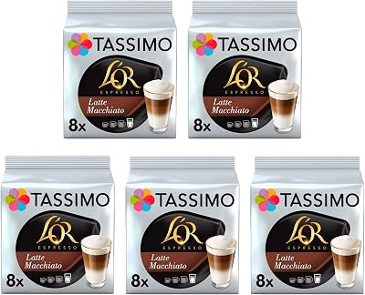 Tassimo L'OR Latte Macchiato Pods 8 Count Pack of 5 40 Drinks