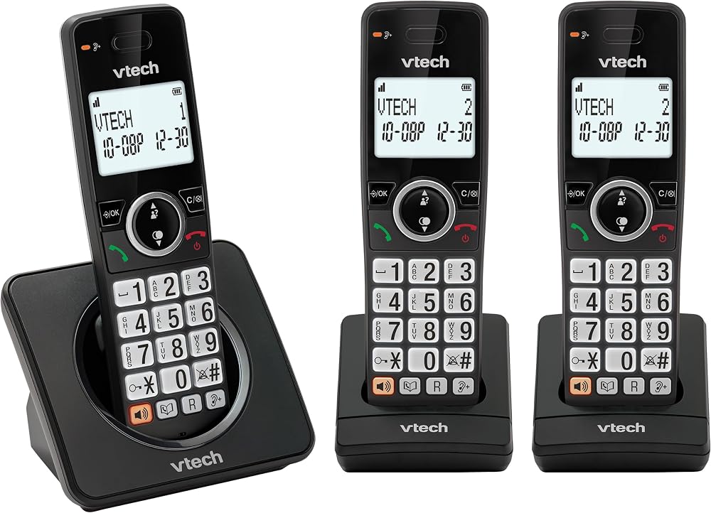 VTech EA5002 DECT Cordless Phone with Nuisance Call Block 3 Handsets
