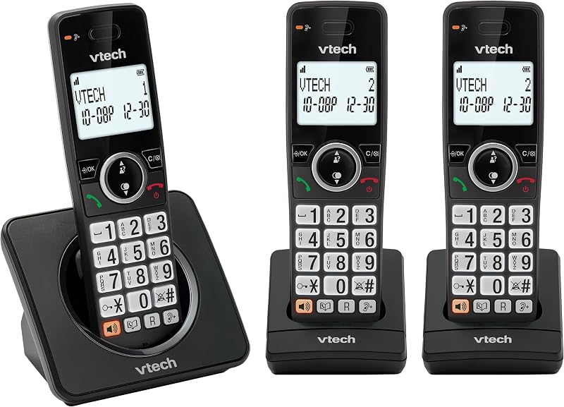 VTech EA5002 DECT Cordless Phone with Nuisance Call Block 3 Handsets