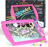 Marvin's Magic Glow Art LED Drawing Board Pink Light Up Pad 4 Pens Ages 5+