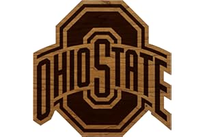 LazerEdge Ohio State Buckeyes Wooden Wall Art – Officially Licensed College Decor – Laser-Etched Hanging Sign – Cherry Wood