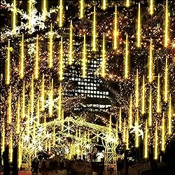 JJGoo Christmas Lights Meteor Shower Rain