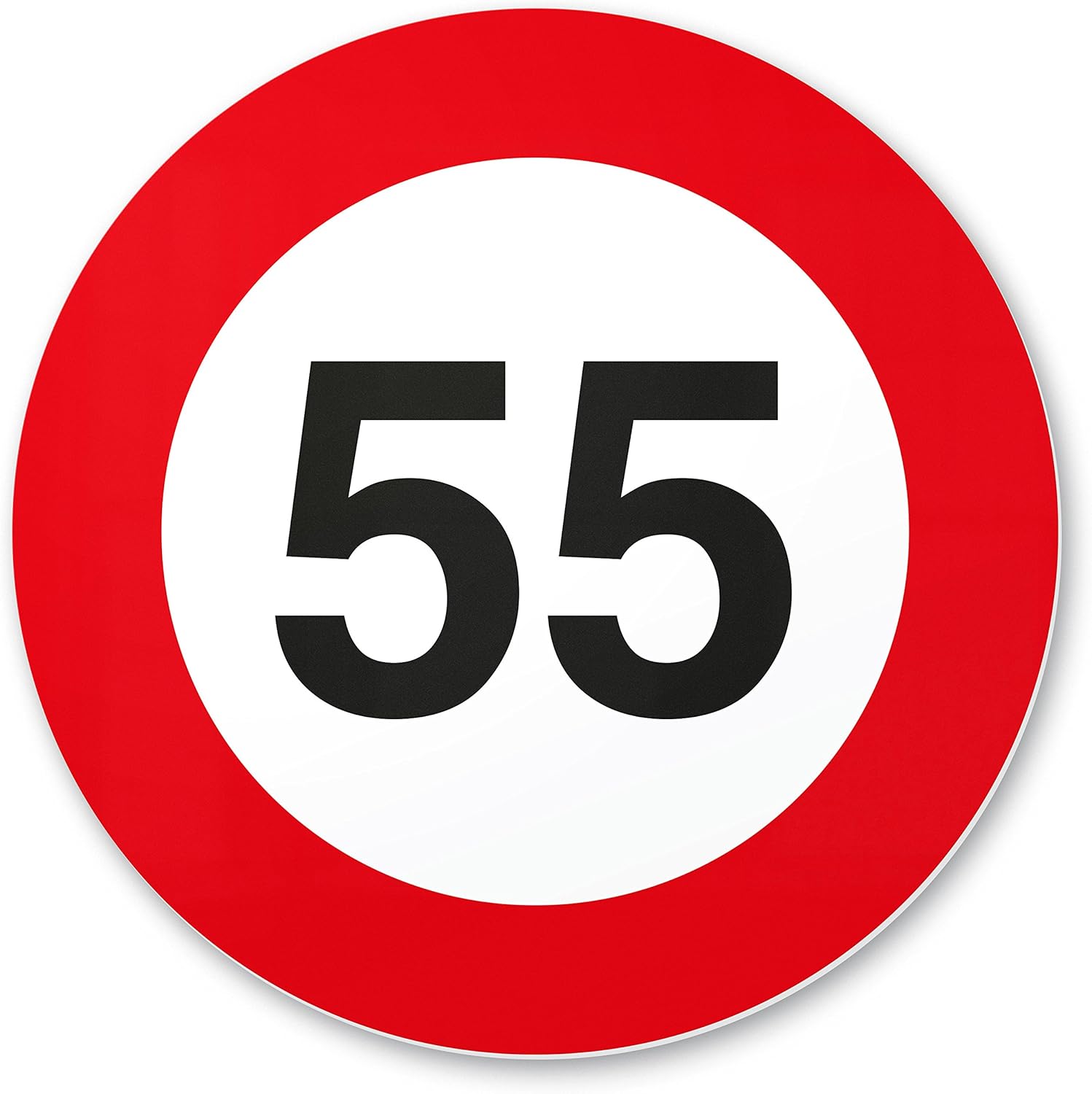 DankeDir! 55 Geburtstag Verkehrsschild - Kunststoff Schild, Geschenk 55. Geburtstag ...