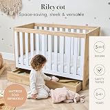 Tutti Bambini Riley 3-in-1 Cot Bed 120x60 Oak White with Drawer view 2