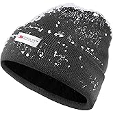 Waterproof Winter Fleece Lined Beanie Hat for Men Women Warm Knit Cuffed Beanie Thick Skull Cap Unisex Windproof Watch Hat