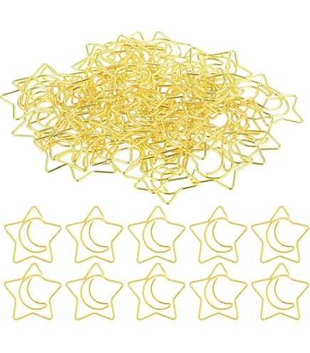 thumbnail image 2 of PATIKIL 2×1 Inch Large Paper Clip, 20 Pcs Metal Star Paper Clip Wide Rust-Proof Strong Durable Bulk For Office Supplies Document Organization Binder Bookmarks Planner, Silver Tone 2 of 13