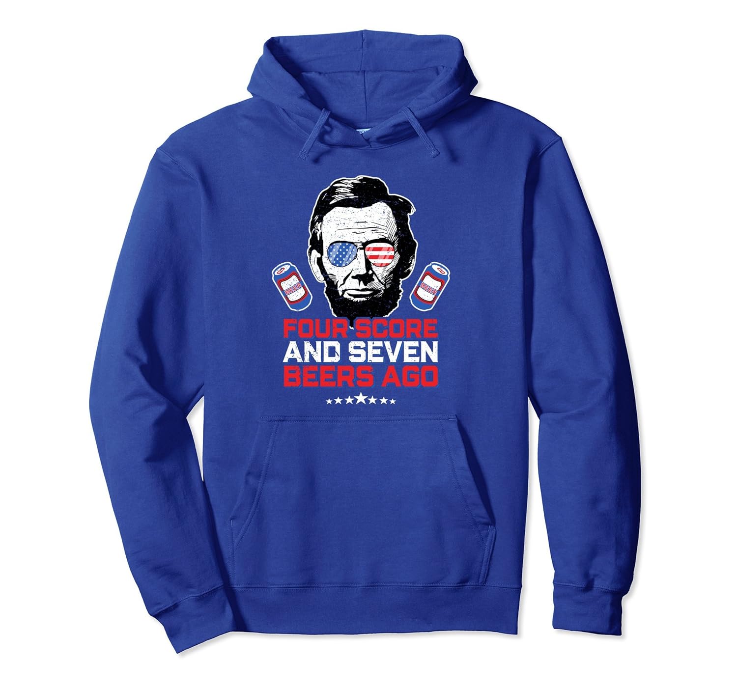 Four Score Seven Years Ago Beers Abe Lincoln Patriot Hoodie-anz