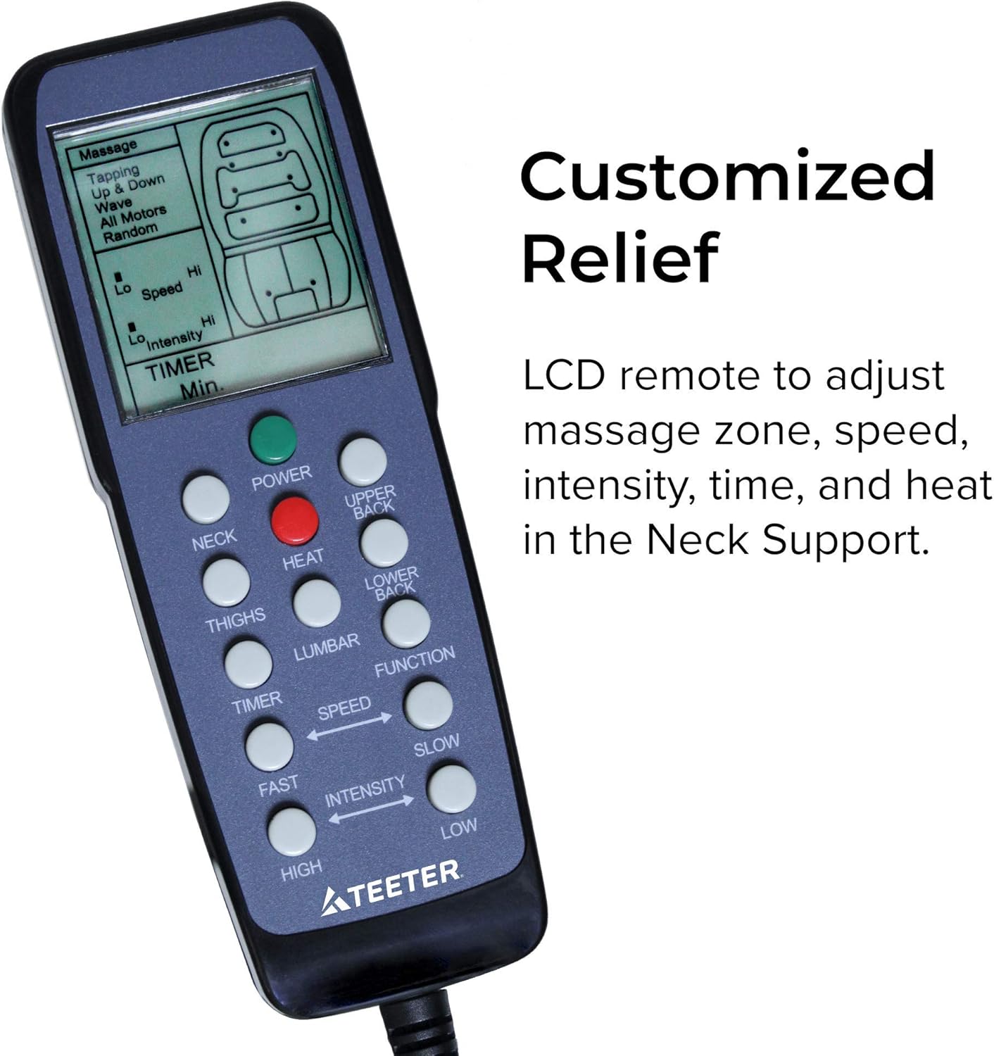 Teeter Better Back Vibration Massage Cushion with Neck Support - Accessory for Inversion Table : Inversion Equipment : Sports & Outdoors