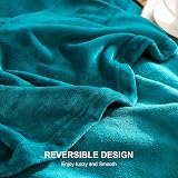 EHEYCIGA Double Size Fleece Blanket 150x200cm Teal Soft Throw for Sofa Bed view 4