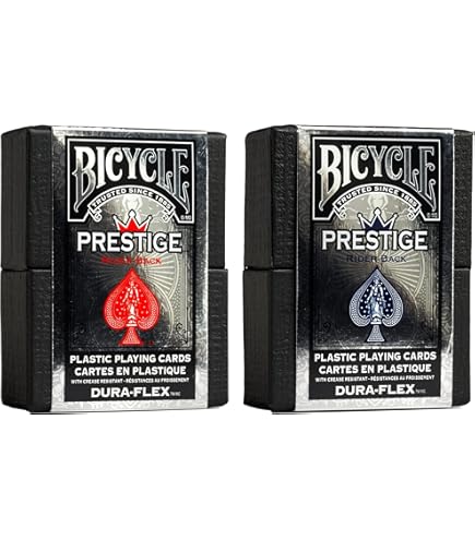Amazon.com: Bicycle Prestige Plastic Playing Cards Plastic Playing