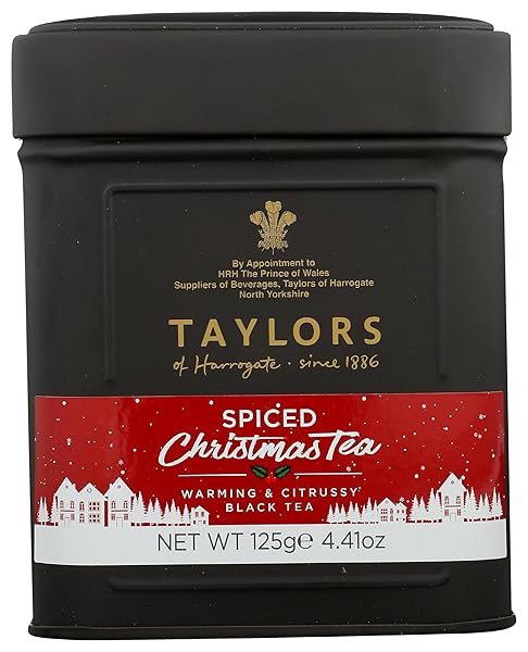 TAYLORS OF HARROGATE SPICED CHRISTMAS, HOLIDAY BLACK TEA,...