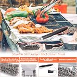 BELICOO 2 Pack 18 inch BBQ Cleaning Brush & Scraper, Stainless Steel Wire view 3