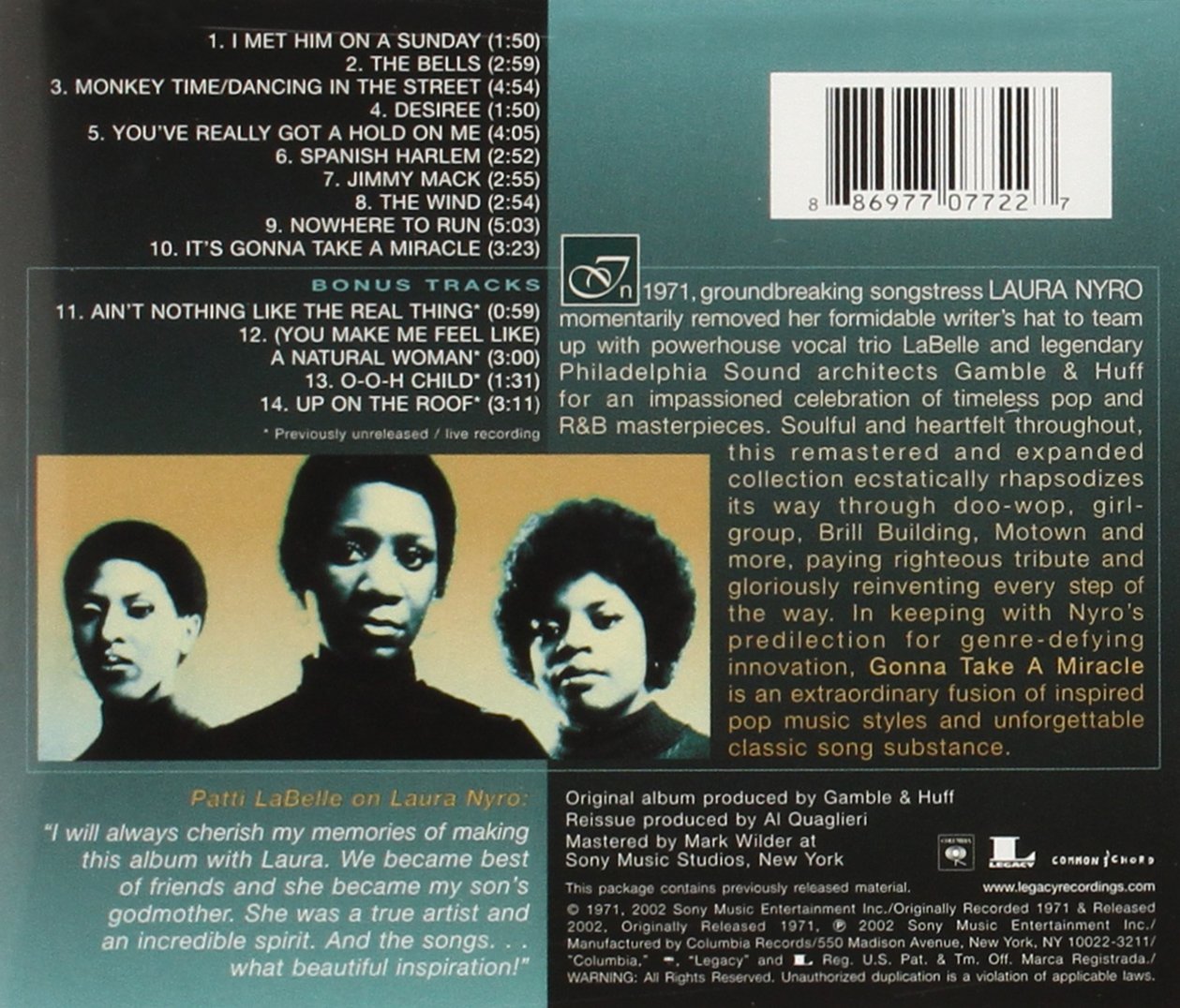 Laura Nyro & Labelle - Gonna Take A Miracle - Amazon.com Music