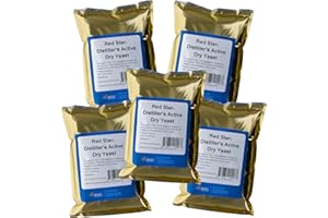 Home Brew Ohio Red Star DADY 1 lb. Distiller's Yeast, (Pack of 5)