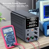NANKADF DC Power Supply 0-120V 0-3A USB Fast Charge 18W 4-Digit Display view 5