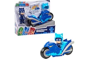 PJ Masks Kickback Motorcycles, Catboy and Vehicle, 2-Piece Figure Set, Kids Toys for Ages 3 Up by Just Play