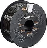Amazon Basics PLA 3D Printer Filament, 1.75mm, Black, 1 kg Spool