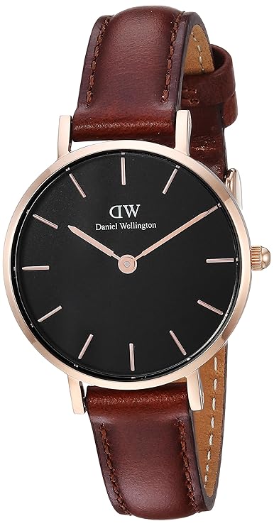 Daniel Wellington Classic Petite Analog Black Dial Women's Watch-DW00100225