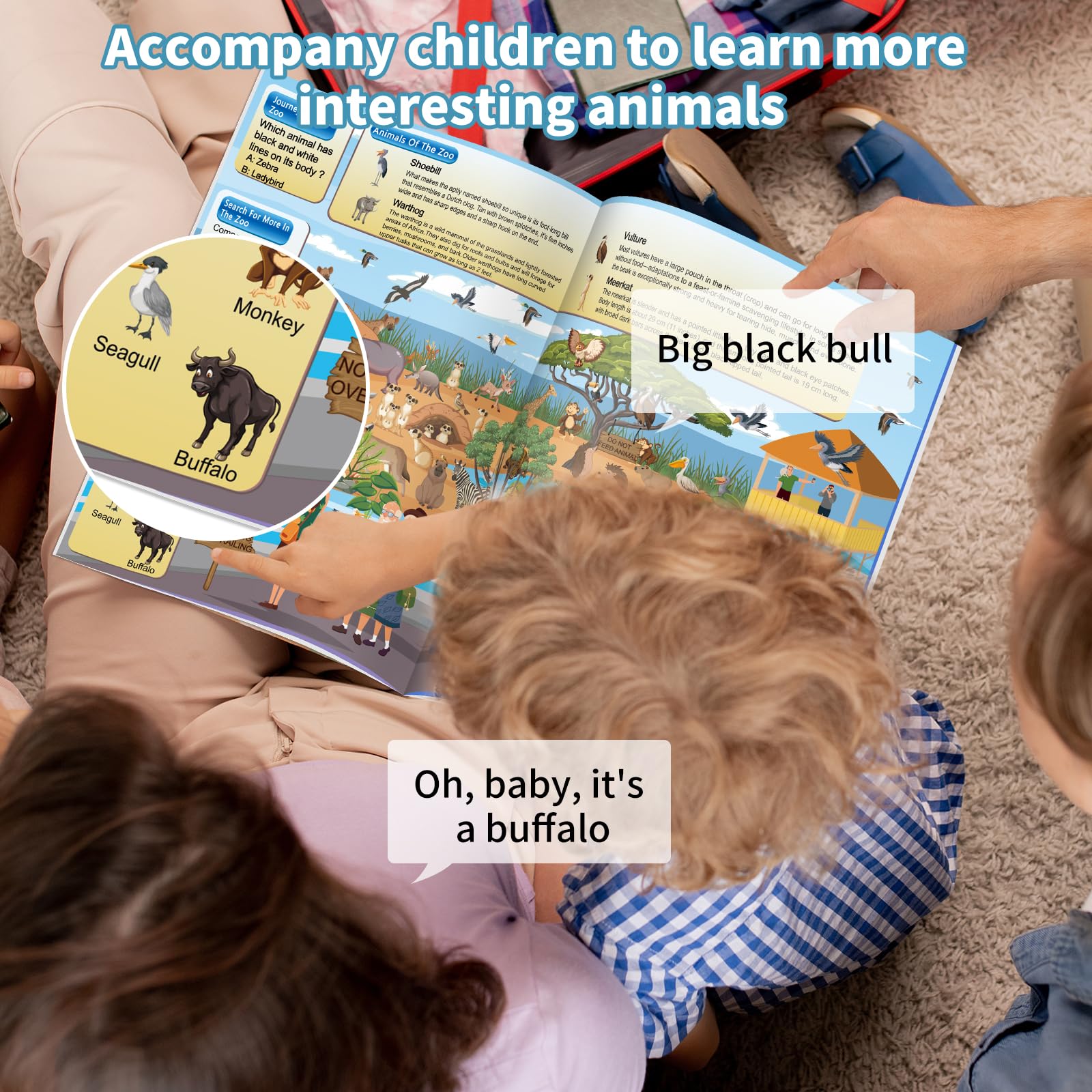 4 Pack Search and Find Activity Book for Kids Ages 3-5 4-8 8-12, Car Game,Toys for Road Trip Airplane Activities,Activity Books Over 240 Fun Animal Knowledge