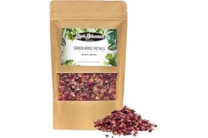 Edible Natural Dried Rose Petals | 0.88 oz | Non-GMO | 100% Natural Dry Rose Petals Toppers For Cocktail Flowers, Mocktail, Decorations, Confetti, Soap Making & Tea |25 Grams|Drink Botanicals Ireland