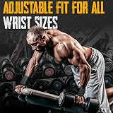 EVO Fitness 18 Inch Deep Black Wrist Wraps with Thumb Loop Pair view 6